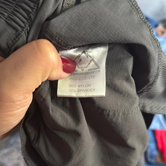 Black Cargo Shorts with Technical Fabric - Picture 7 of 7